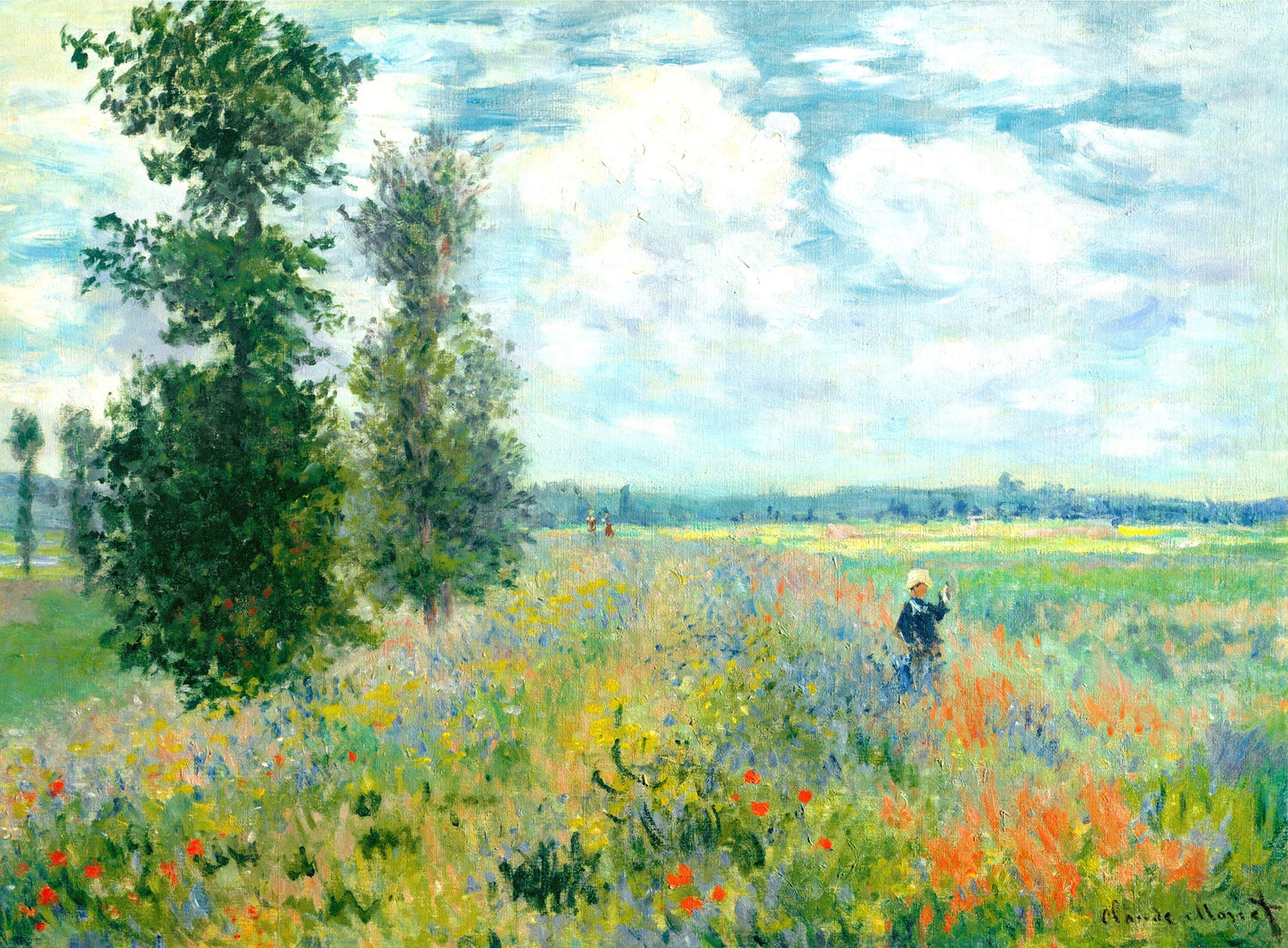 Poppy Fields Claude Monet (near Argenteuil-1875)
