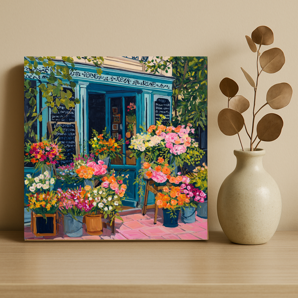 Paint By Numbers Kit – Flower Painting Kit With Acrylic Paint Set & Brushes