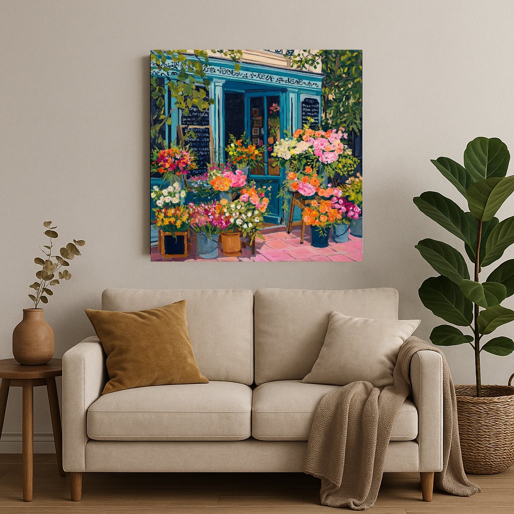 Paint By Numbers Kit – Flower Painting Kit With Acrylic Paint Set & Brushes