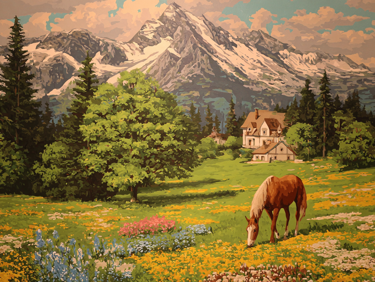 Horse gazing