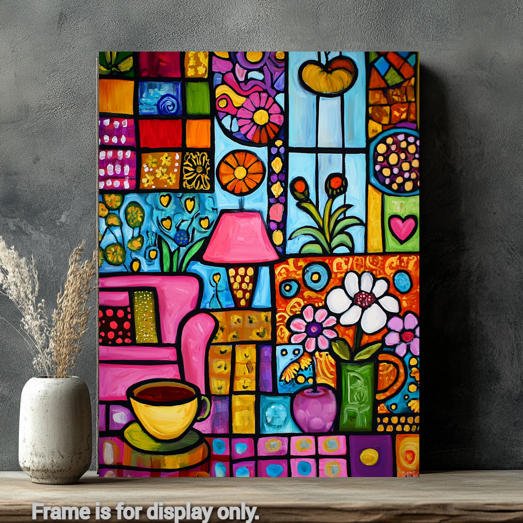 Diamond Painting Kit - Full Drill Diamonds With Color Coded Beads & Vibrant Artwork