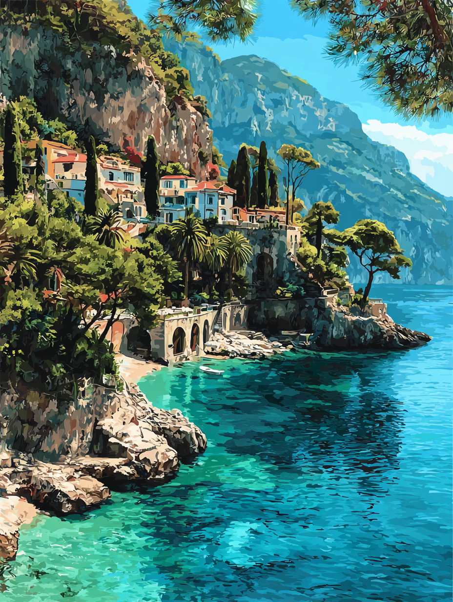 Mediterranean Coast Landscape