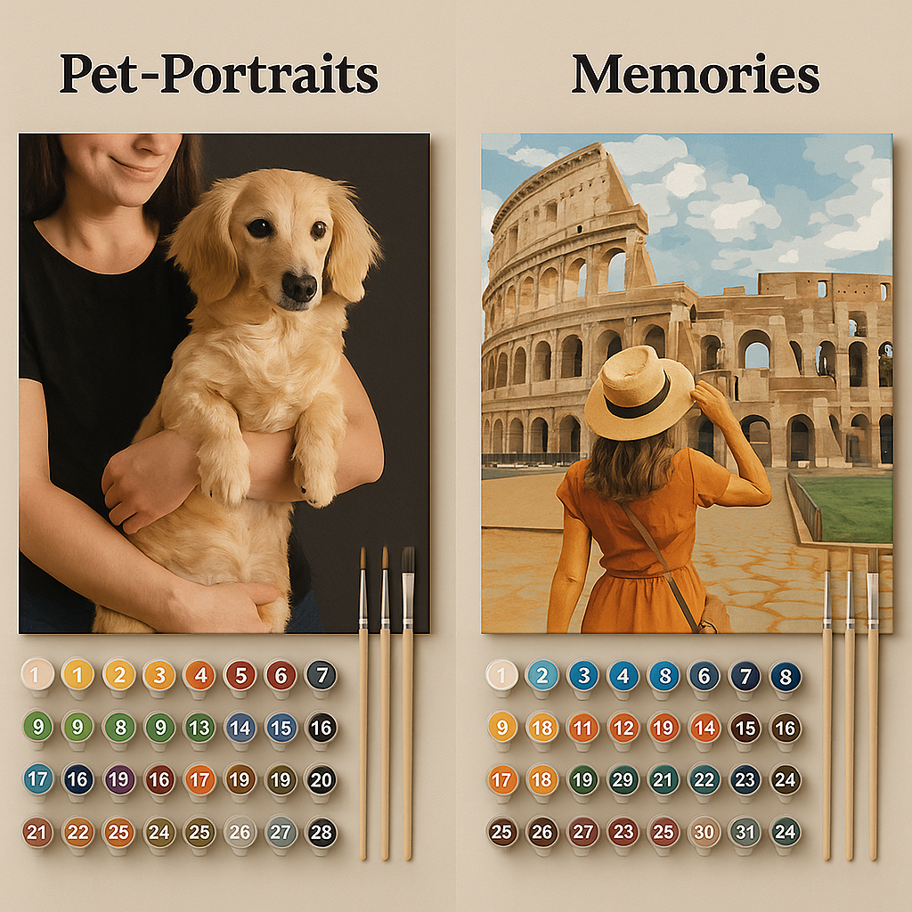 Custom Paint by Numbers Kits for Adults - Easy, Relaxing, & Premium Art